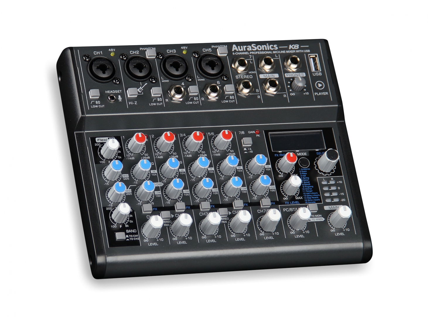 AuraSonics K8 компактный микшерный пульт в Железногорске