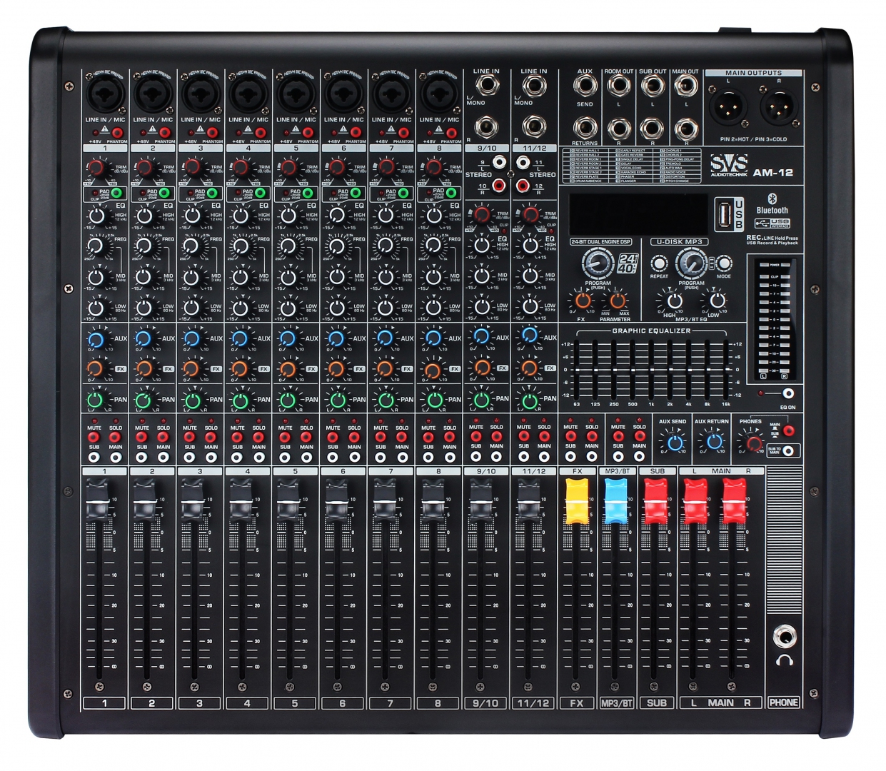 SVS Audiotechnik mixers AM-12 Микшерный пульт аналоговый, 12-канальный в Железногорске