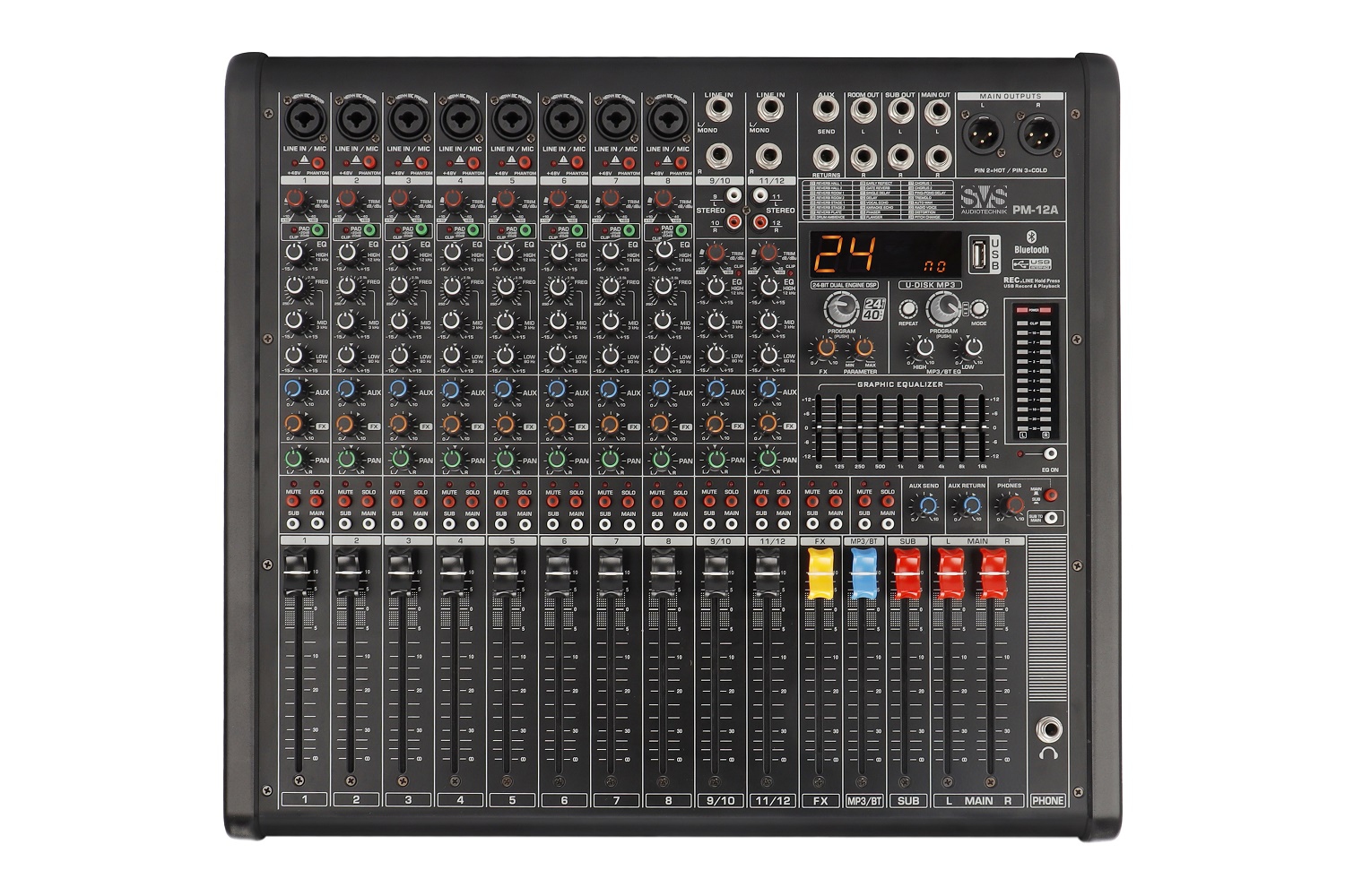 SVS Audiotechnik mixers PM-12A Активный аналоговый микшерный пульт, 12-канальный в Железногорске